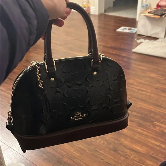 New! Coach Black and Brown Signature Satchel - Picture 5 of 5